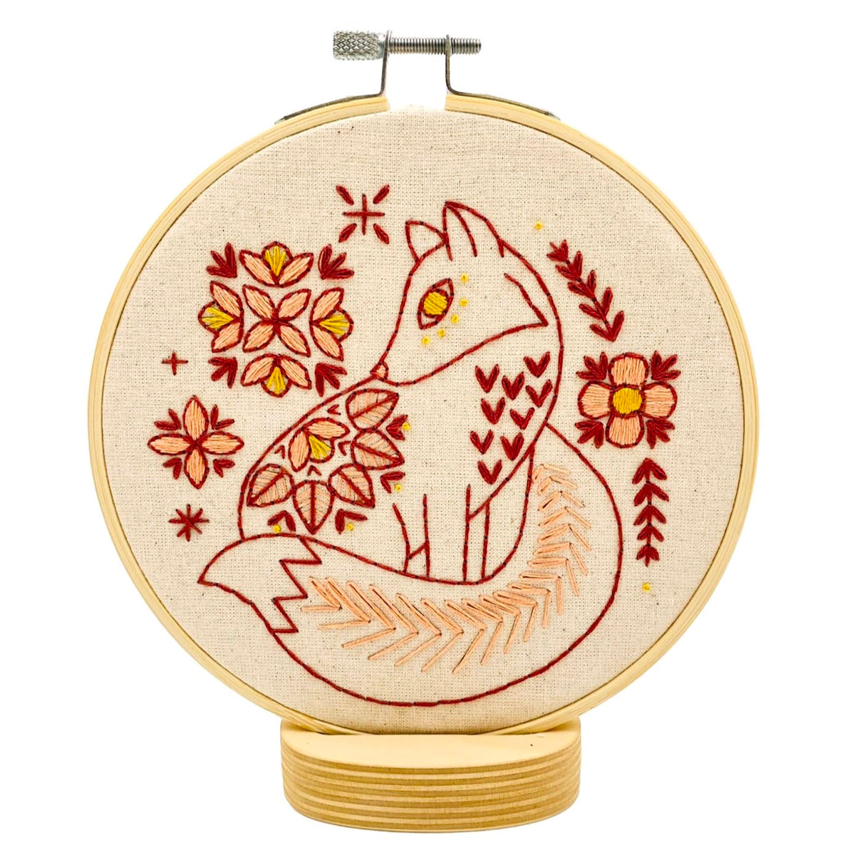 Kit de broderie Hook Line & Tinker, modèle   Renard Folk
