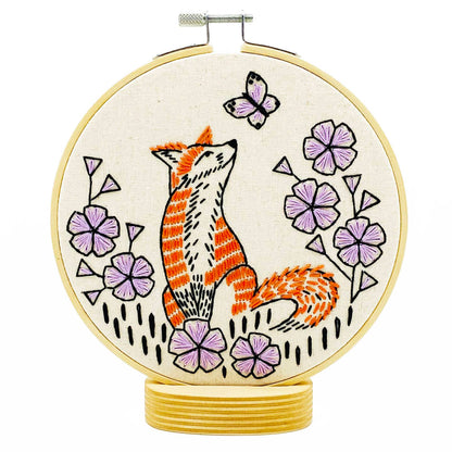 Kit de broderie Hook Line & Tinker, modèle Renard dans la prairie