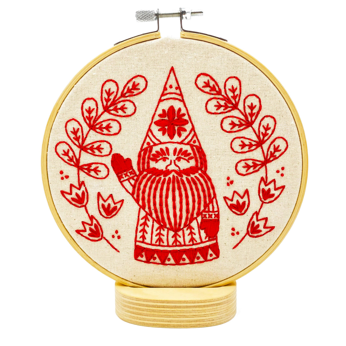 Kit de broderie Hook Line & Tinker, modèle   Gnome de Noël
