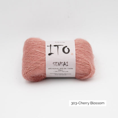 Pelote de Sensai de Ito, coloris 303 Cherry Blossom