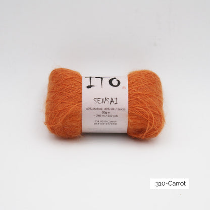Pelote de Sensai de Ito, coloris 310 Carrot