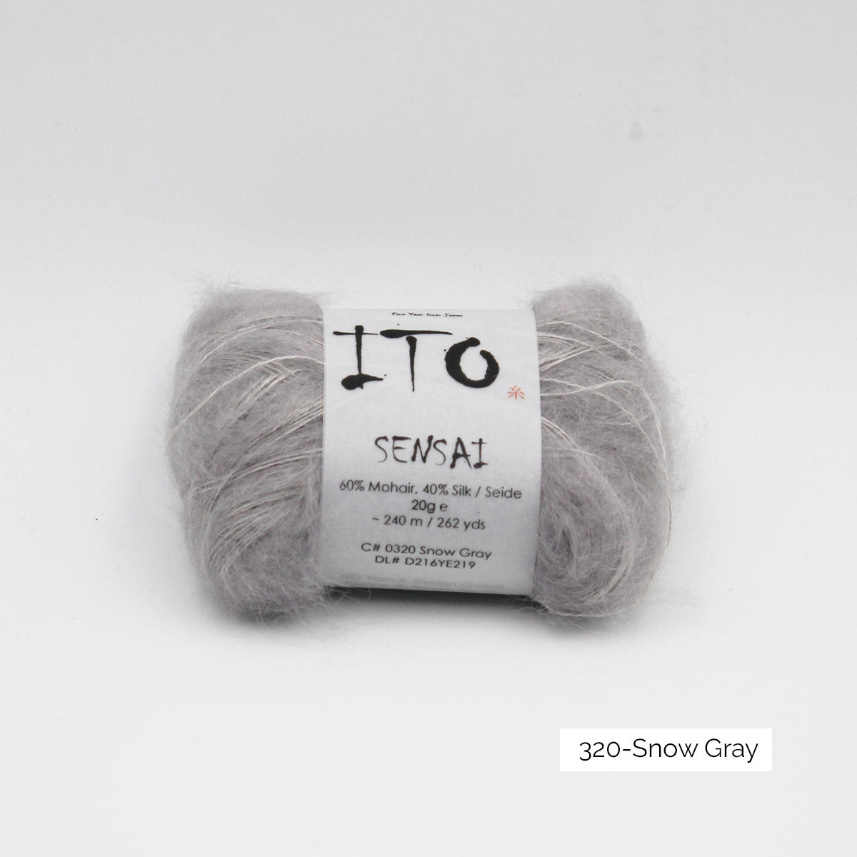 Pelote de Sensai de Ito, coloris 320 Snow Gray