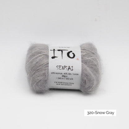 Pelote de Sensai de Ito, coloris 320 Snow Gray