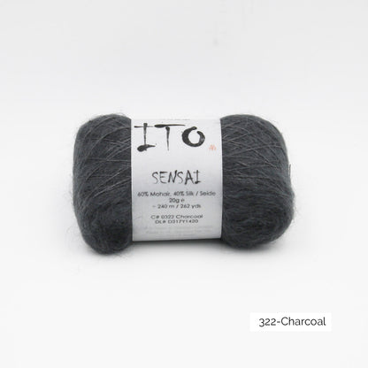 Pelote de Sensai de Ito, coloris 322 Charcoal