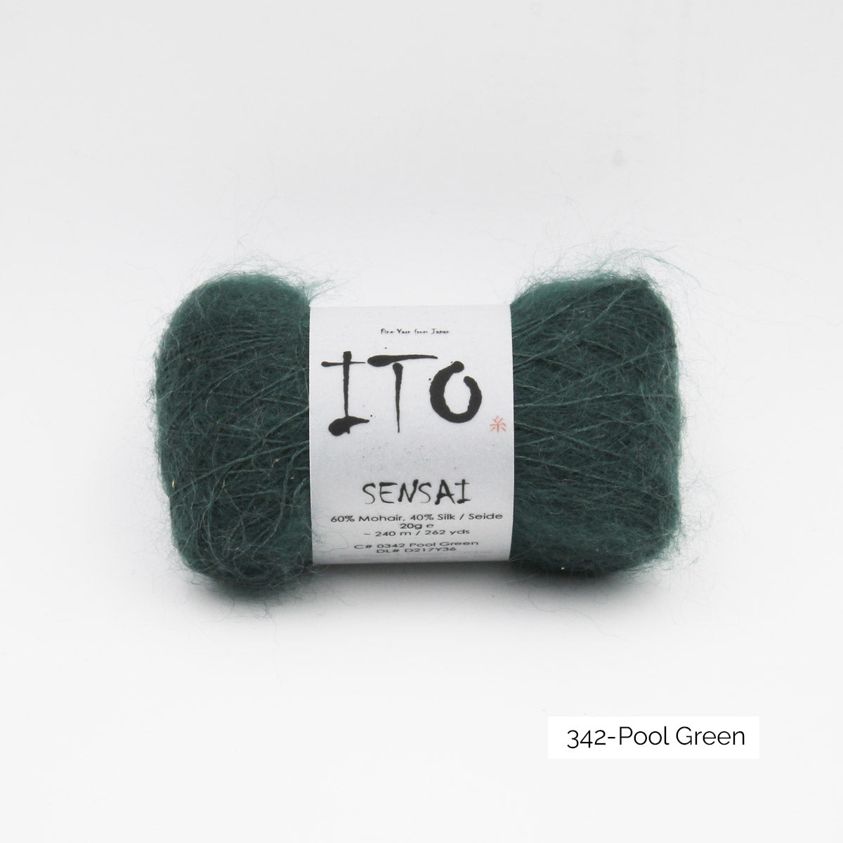 Pelote de Sensai de Ito, coloris 342 Pool Green