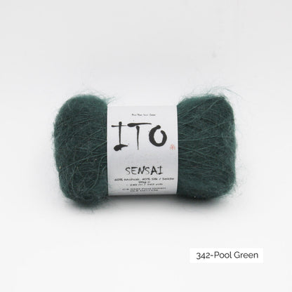 Pelote de Sensai de Ito, coloris 342 Pool Green