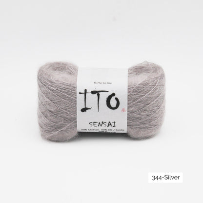 Pelote de Sensai de Ito, coloris 344 Silver