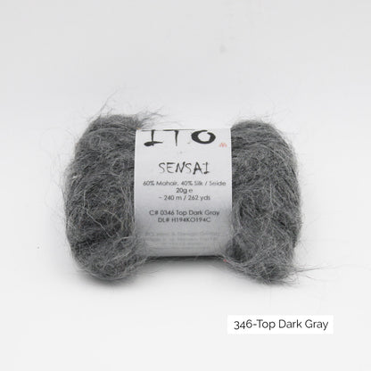Pelote de Sensai de Ito, coloris 346 Top Dark Gray