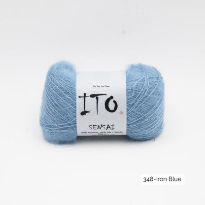 Pelote de Sensai de Ito, coloris 348 Iron Blue