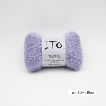 Pelote de Sensai de Ito, coloris 349 Salvia Blue
