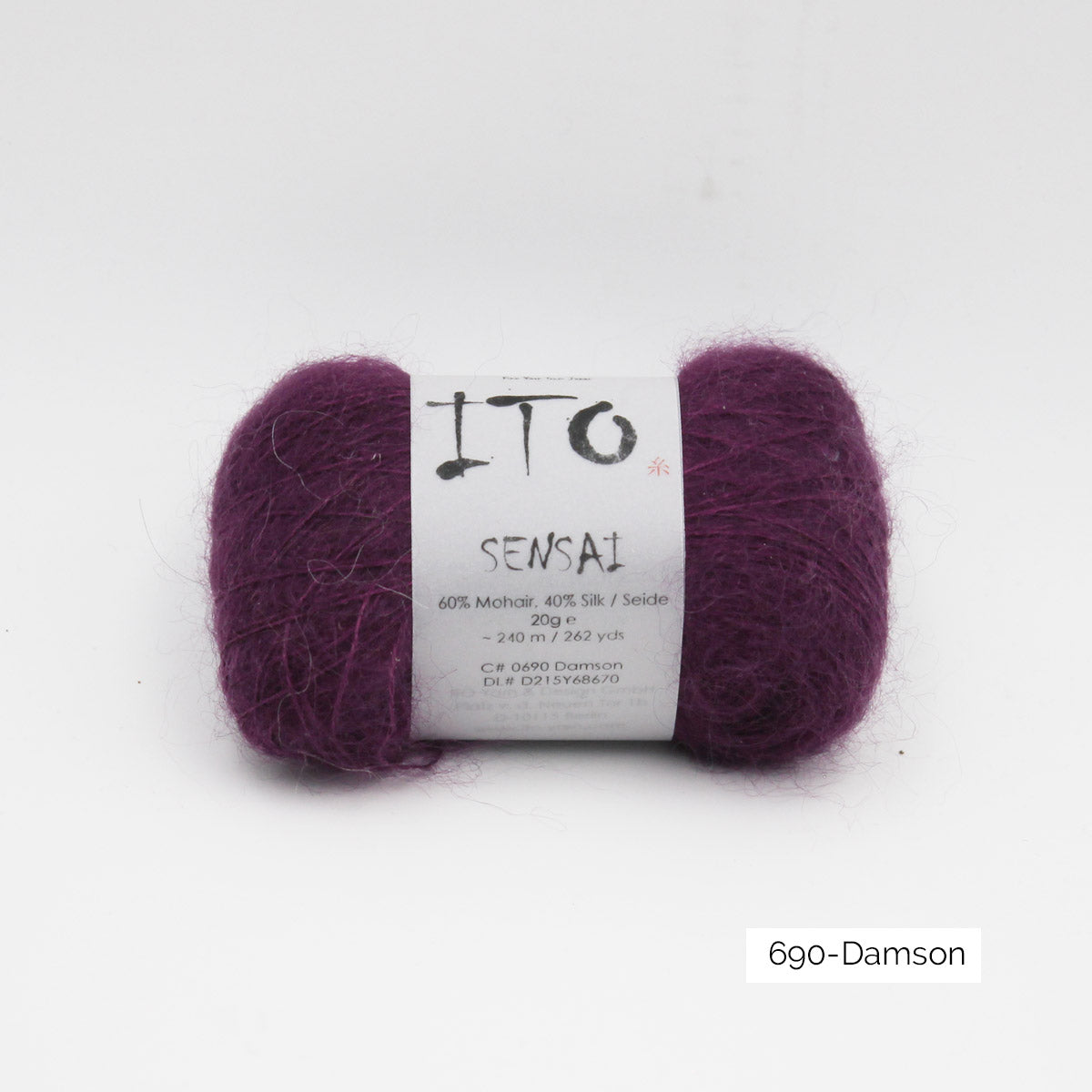 Pelote de Sensai de Ito, coloris 690 Damson