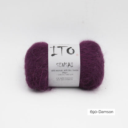 Pelote de Sensai de Ito, coloris 690 Damson