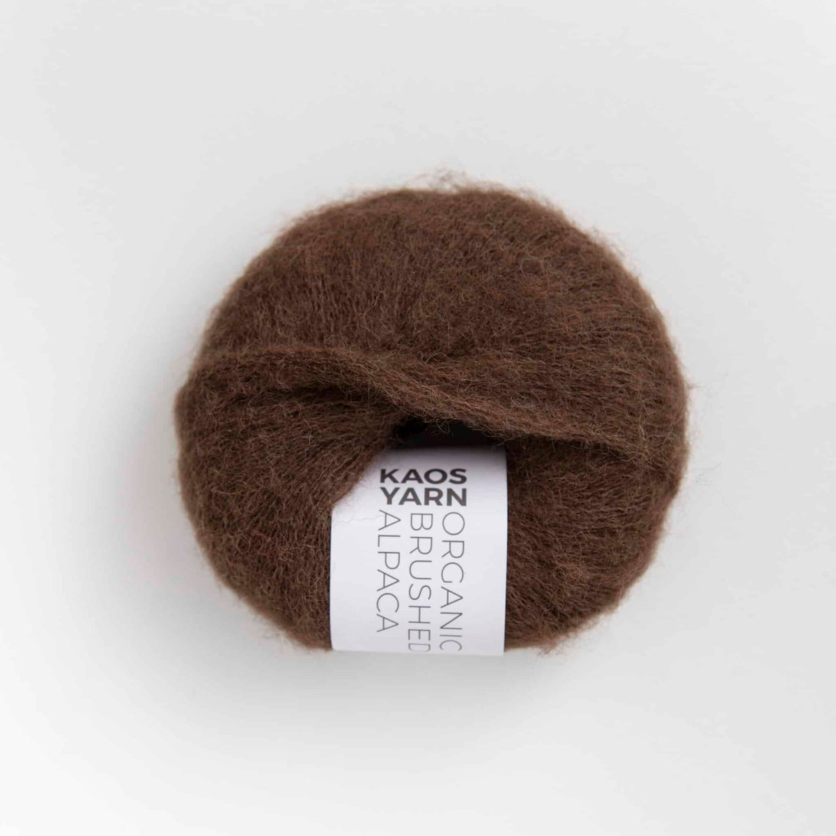 Pelote de Halo Brushed Alpaga de Kaos Yarn, coloris 2008 Genuine