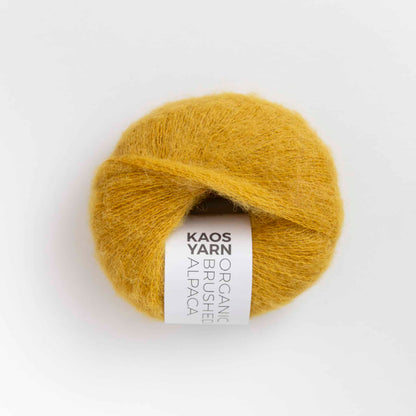 Pelote de Halo Brushed Alpaga de Kaos Yarn, coloris 2016 Fortunate