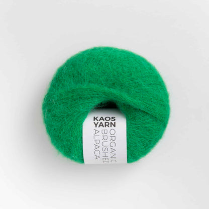 Pelote de Halo Brushed Alpaga de Kaos Yarn, coloris 2075 Zealous