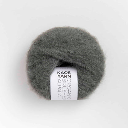 Pelote de Halo Brushed Alpaga de Kaos Yarn, coloris 2085 Magnetic