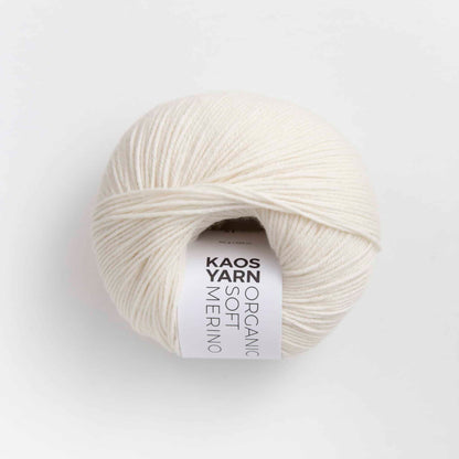Pelote de Luxury Soft Merino de Kaos Yarn, coloris 1001 Natural