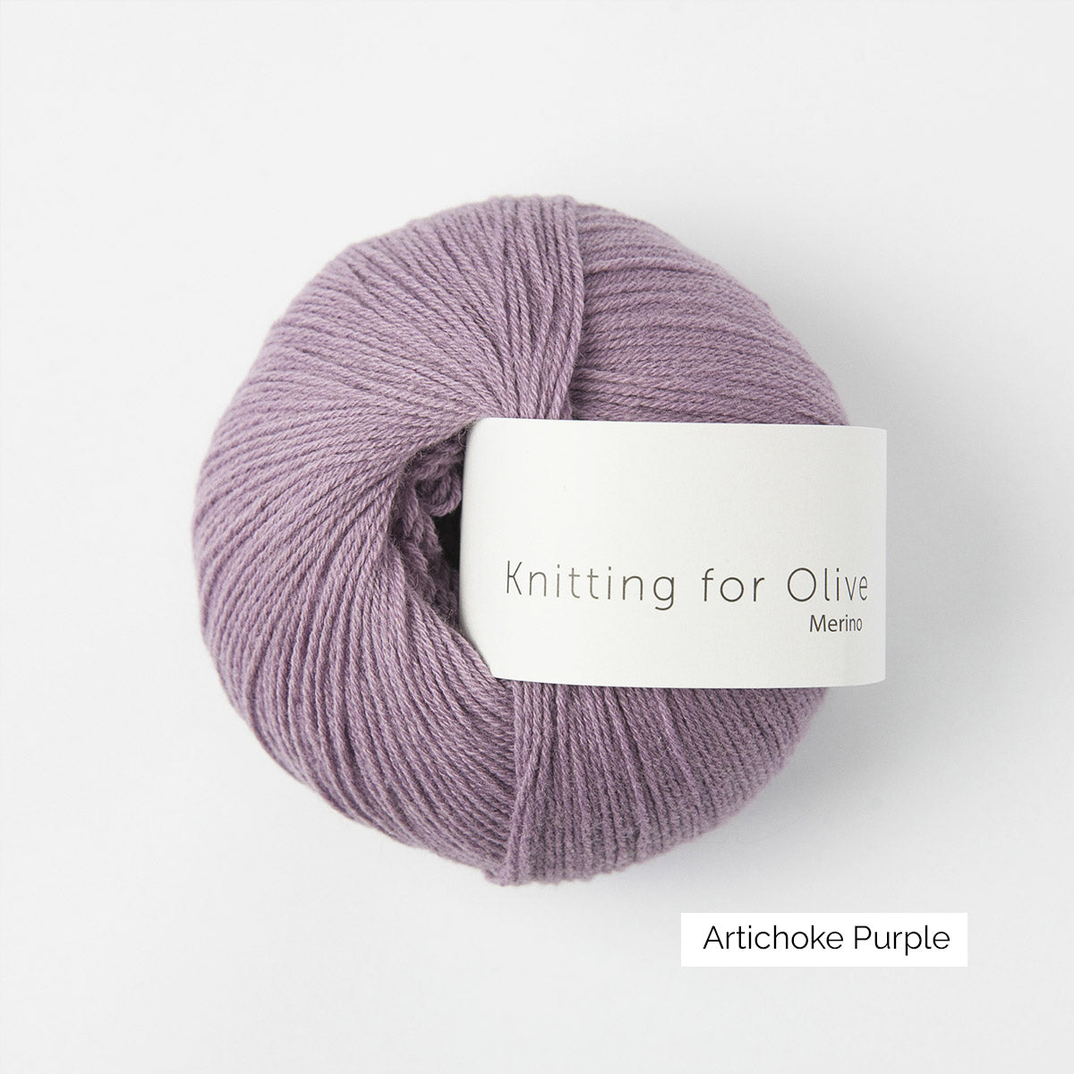 Pelote de Merino de Knitting for Olive (KFO) coloris Artichoke Purple