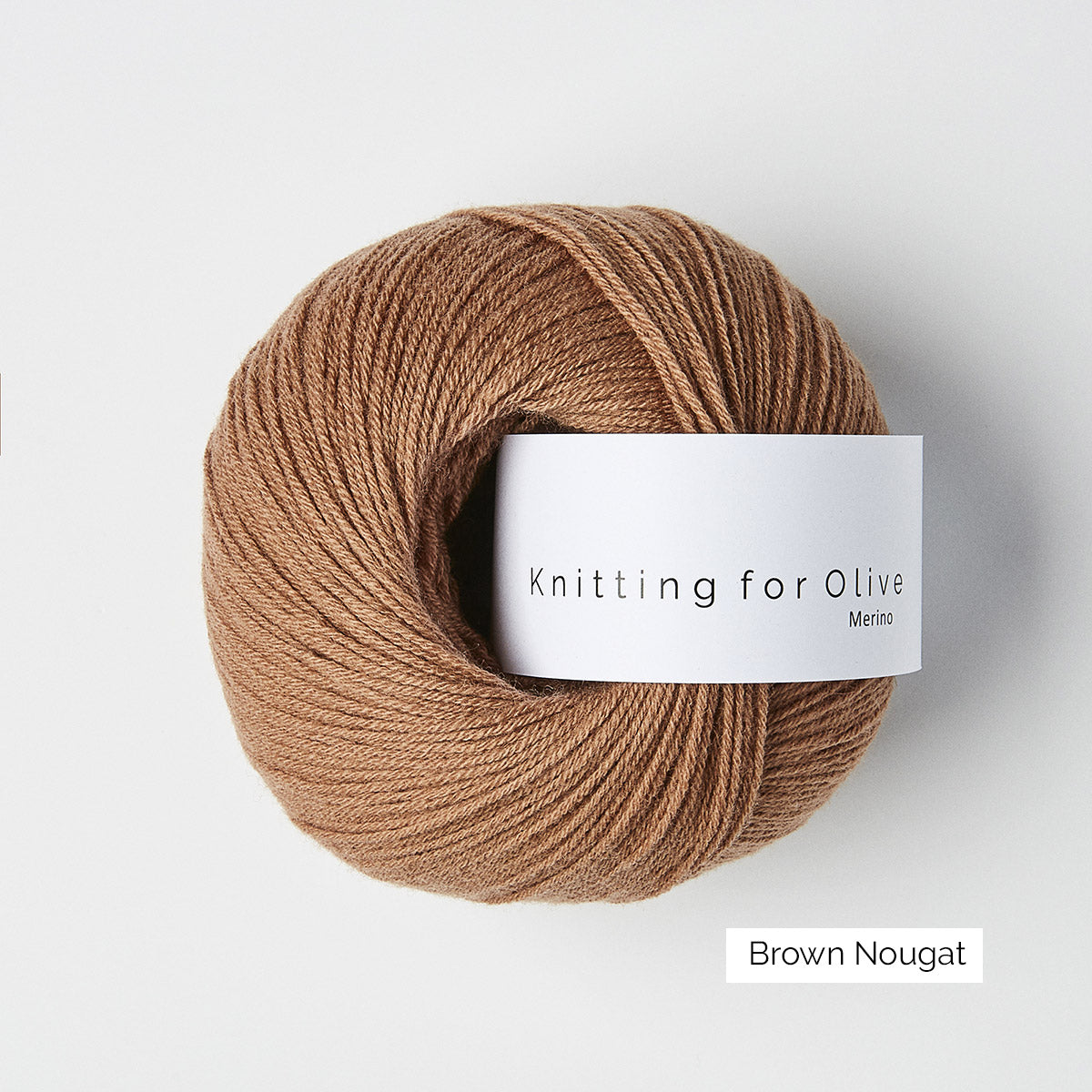 Pelote de Merino de Knitting for Olive (KFO) coloris Brown Nougat
