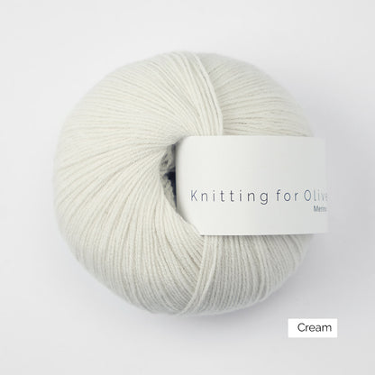 Pelote de Merino de Knitting for Olive (KFO) coloris Cream