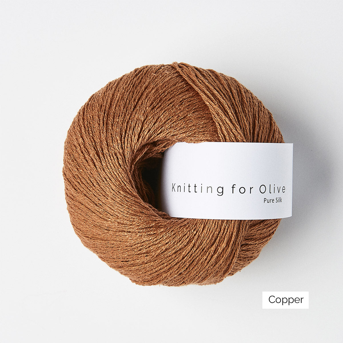 Pelote de Pure Silk de Knitting for Olive (KFO) coloris Copper