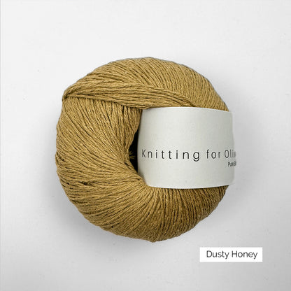 Pelote de Pure Silk de Knitting for Olive (KFO) coloris Dusty Honey