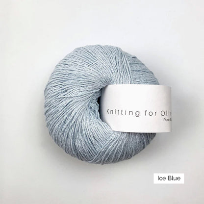 Pelote de Pure Silk de Knitting for Olive (KFO) coloris Ice Blue