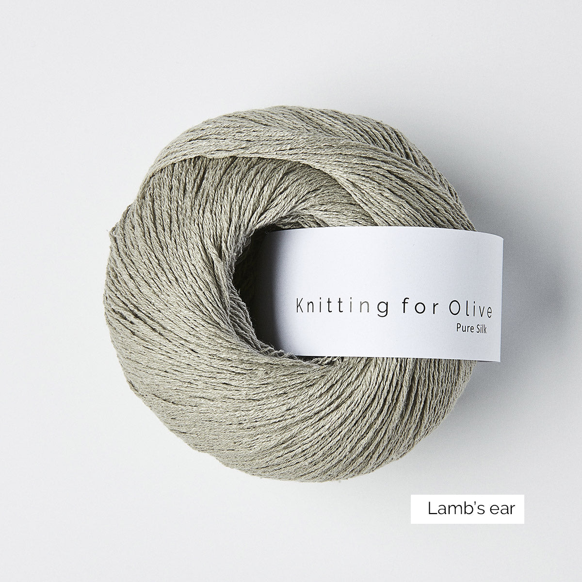 Pelote de Pure Silk de Knitting for Olive (KFO) coloris Lamb's Ear