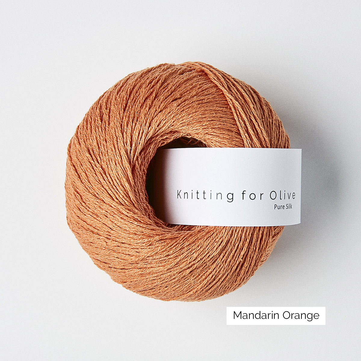 Pelote de Pure Silk de Knitting for Olive (KFO) coloris Mandarin Orange
