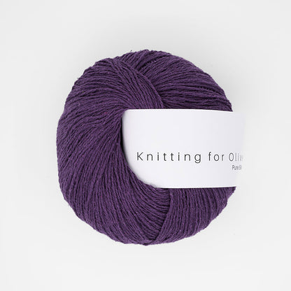 Pelote de Pure Silk de Knitting for Olive (KFO) coloris Plum