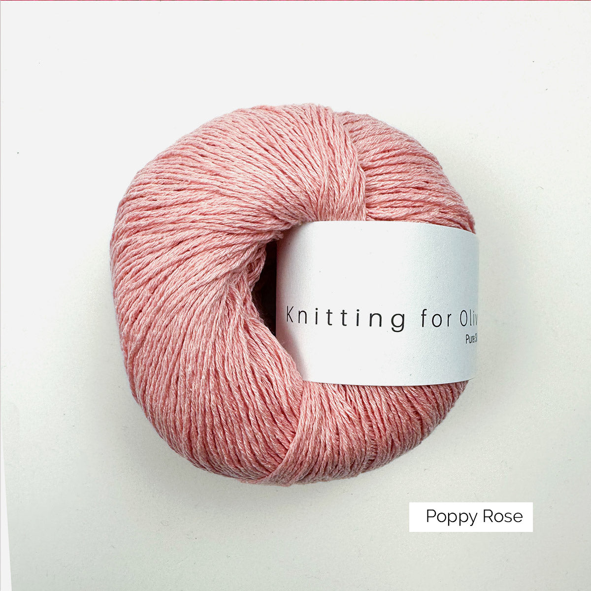 Pelote de Pure Silk de Knitting for Olive (KFO) coloris Poppy Rose