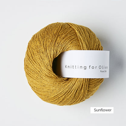 Pelote de Pure Silk de Knitting for Olive (KFO) coloris Sunflower