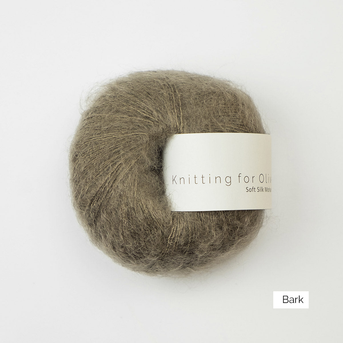 Pelote de Soft Silk Mohair de Knitting for Olive (KFO) coloris Bark