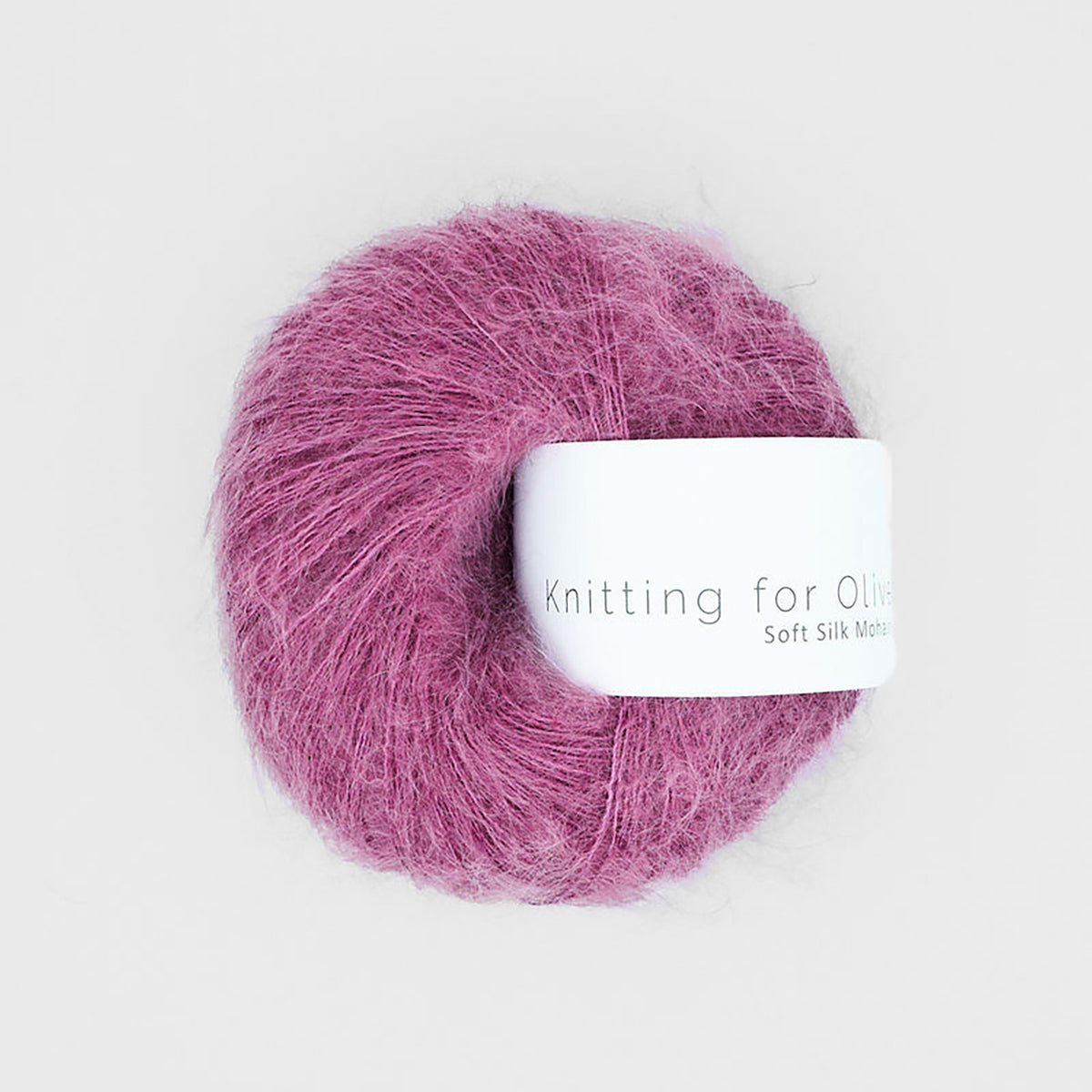 Pelote de Soft Silk Mohair de Knitting for Olive (KFO) coloris Blackberry Ice Cream