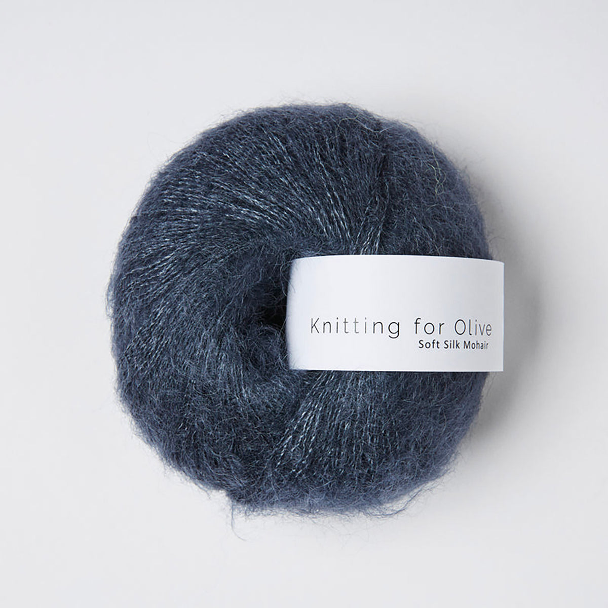 Pelote de Soft Silk Mohair de Knitting for Olive (KFO) coloris Dusty Blue Whale