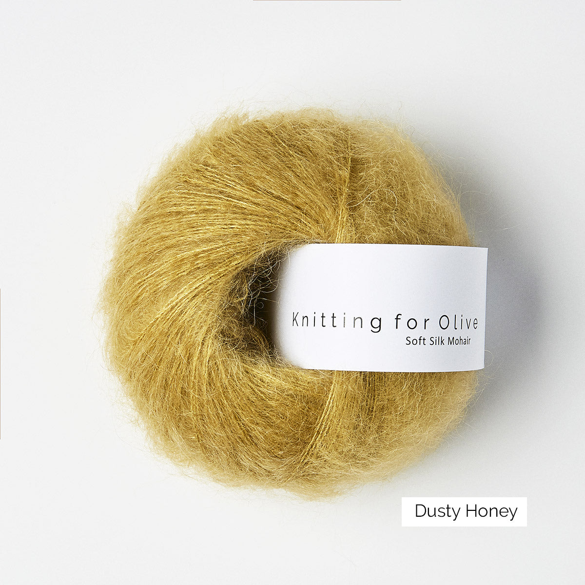 Pelote de Soft Silk Mohair de Knitting for Olive (KFO) coloris Dusty Honey