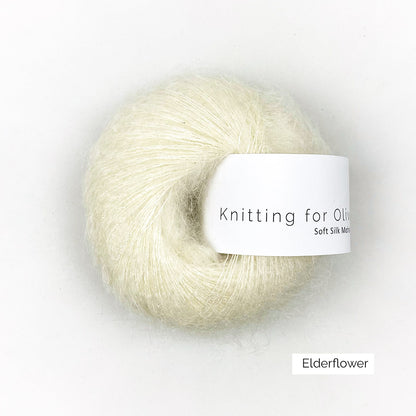 Pelote de Soft Silk Mohair de Knitting for Olive (KFO) coloris Elderflower