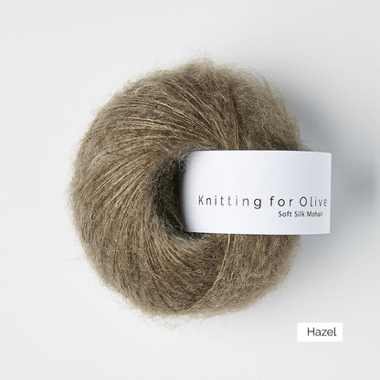 Pelote de Soft Silk Mohair de Knitting for Olive (KFO) coloris Hazel