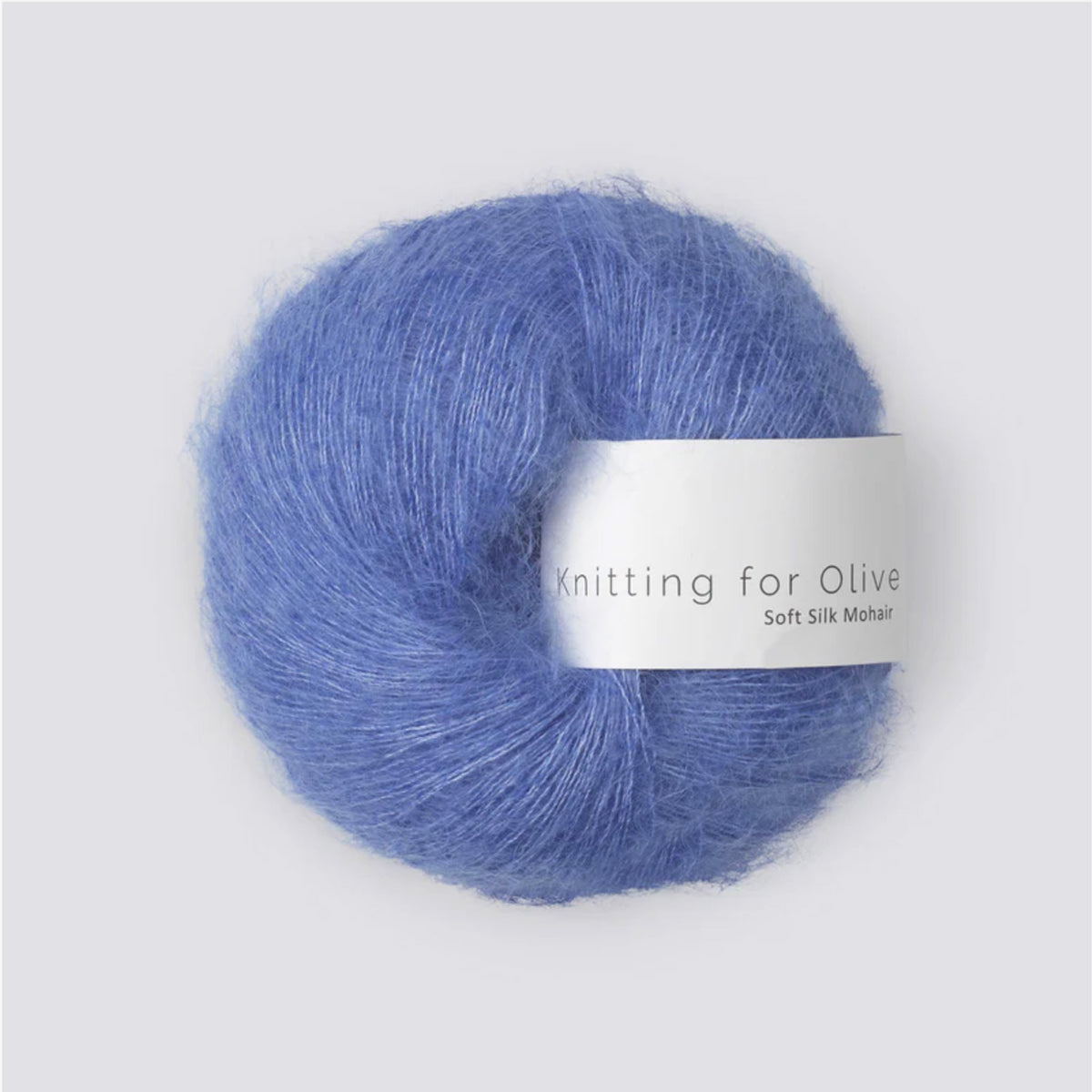 Pelote de Soft Silk Mohair de Knitting for Olive (KFO) coloris Lavender Blue