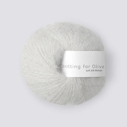 Pelote de Soft Silk Mohair de Knitting for Olive (KFO) coloris Limestone
