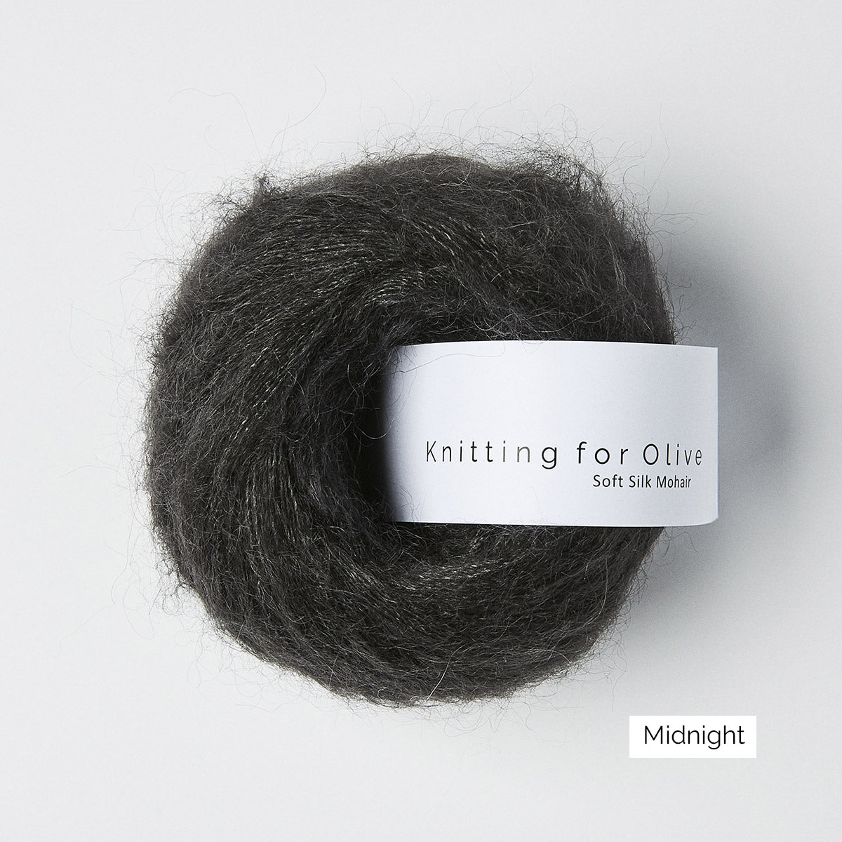 Pelote de Soft Silk Mohair de Knitting for Olive (KFO) coloris Midnight