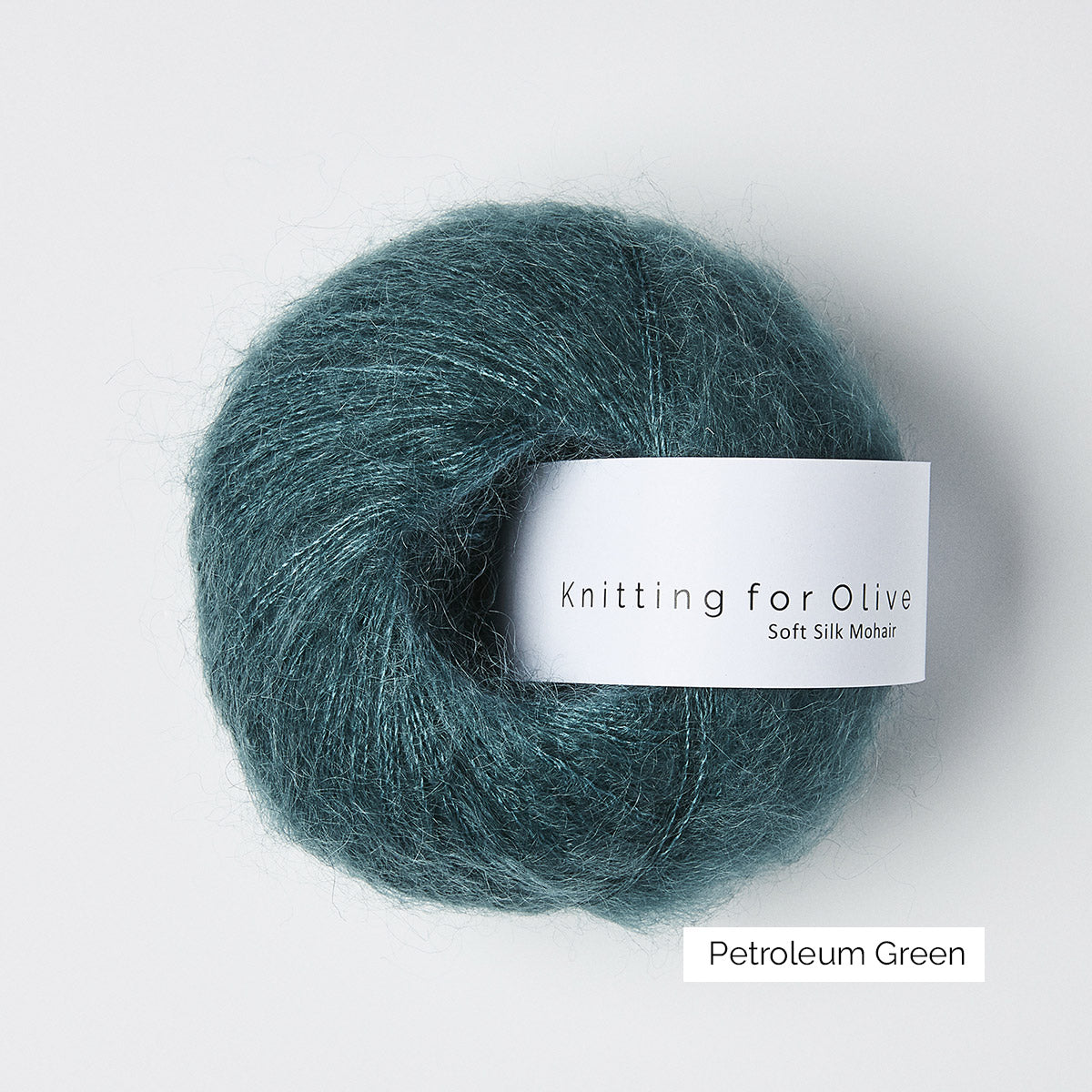 Pelote de Soft Silk Mohair de Knitting for Olive (KFO) coloris Petroleum Green