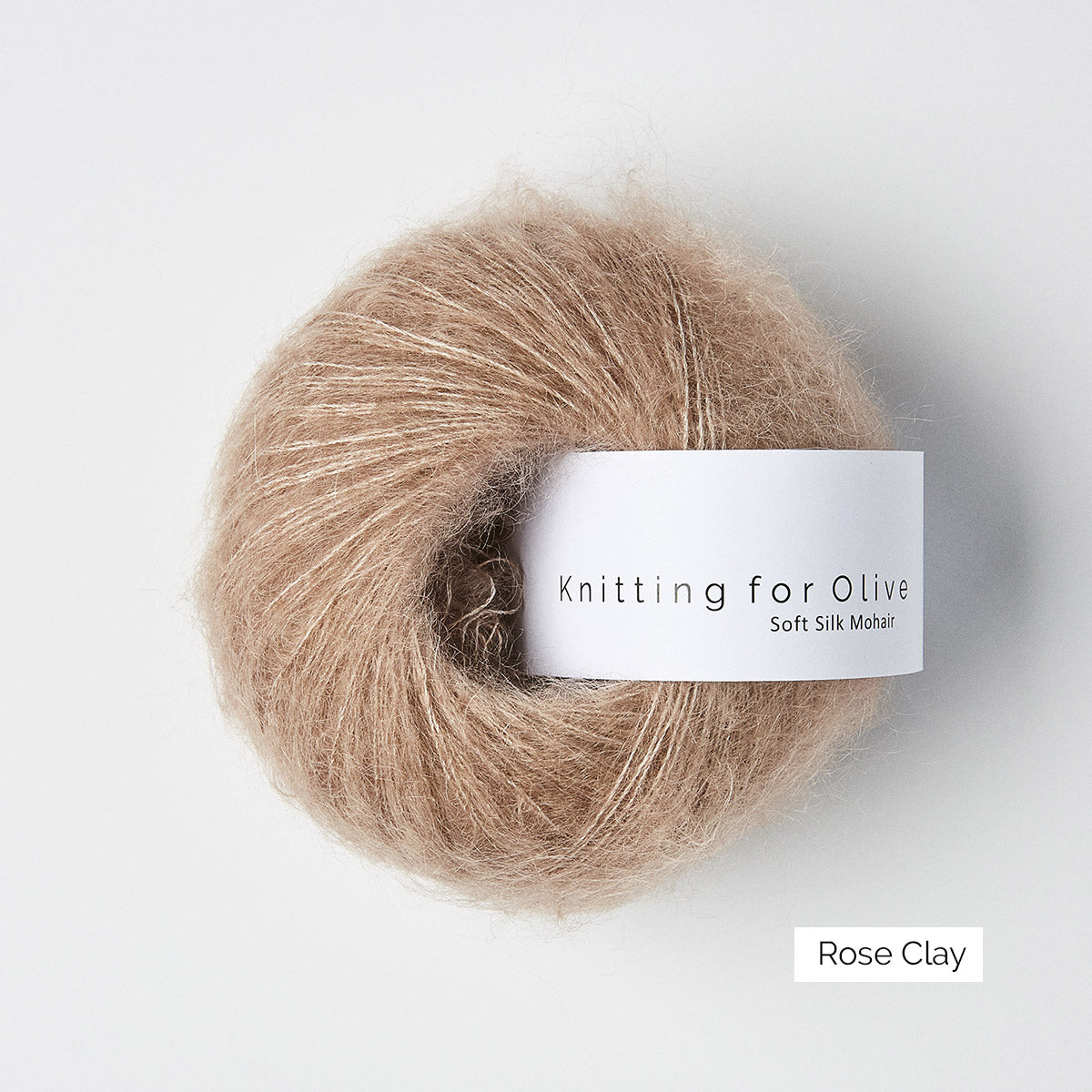 Pelote de Soft Silk Mohair de Knitting for Olive (KFO) coloris Rose Clay