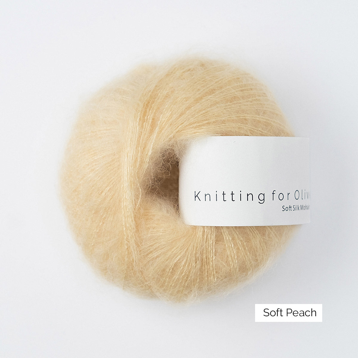 Pelote de Soft Silk Mohair de Knitting for Olive (KFO) coloris Soft Peach