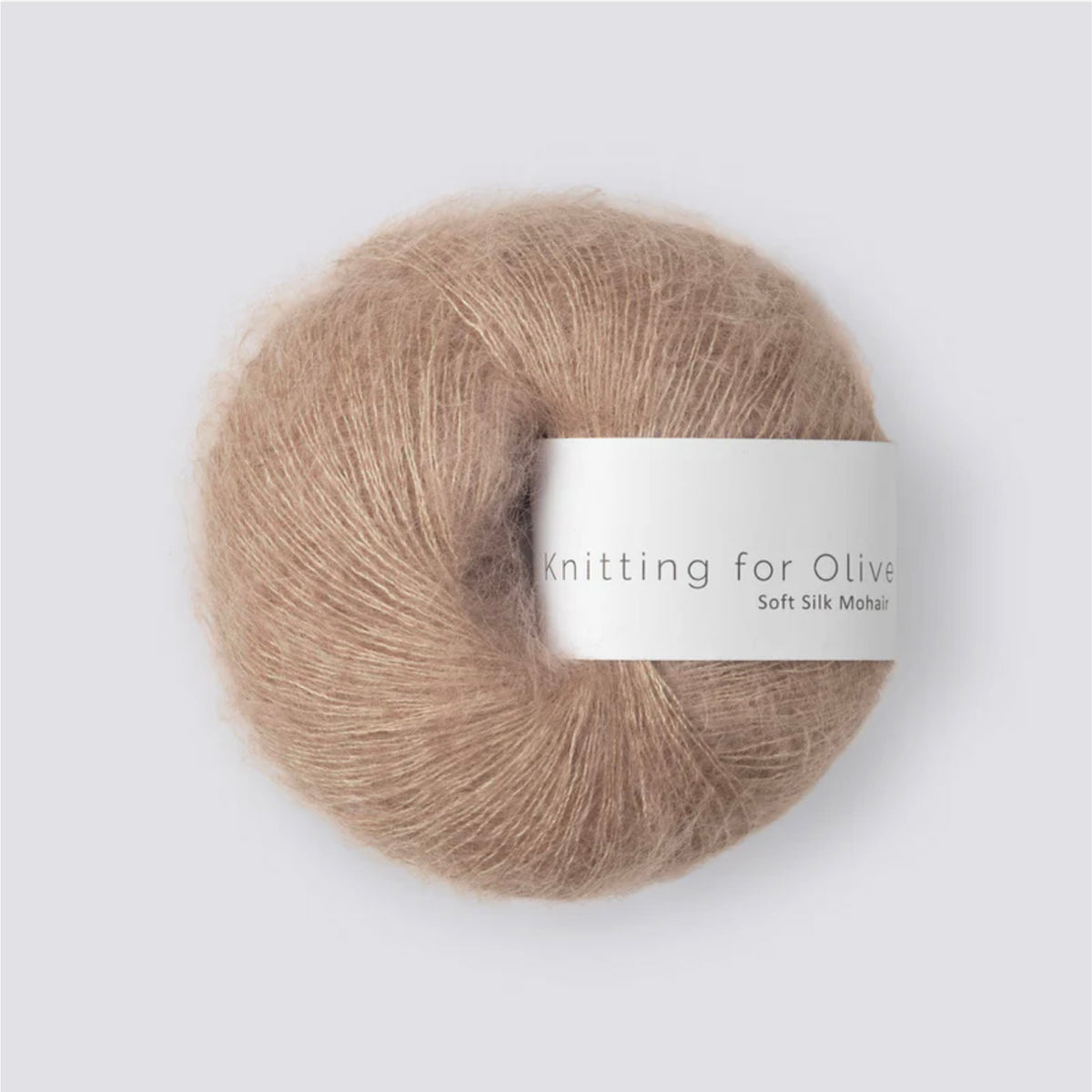Pelote de Soft Silk Mohair de Knitting for Olive (KFO) coloris Sparrow