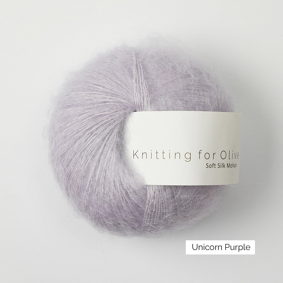 Pelote de Soft Silk Mohair de Knitting for Olive (KFO) coloris Unicorn Purple