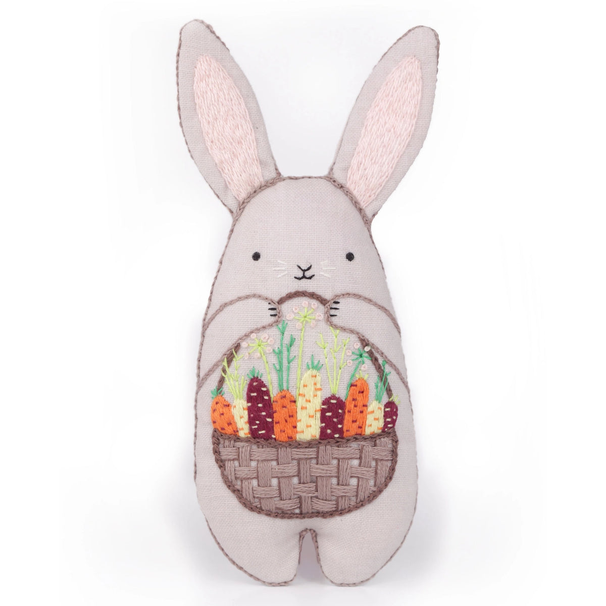Kit de broderie Embroidered Doll de Kiriki Press modèle Bunny