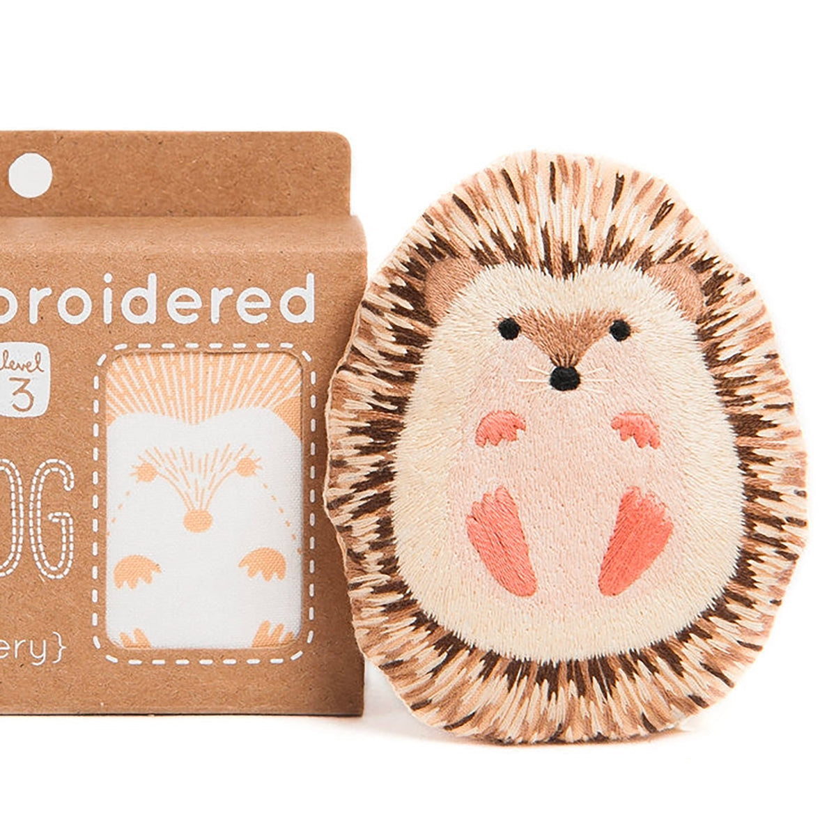 Kit de broderie Embroidered Doll de Kiriki Press modèle Hedgehog