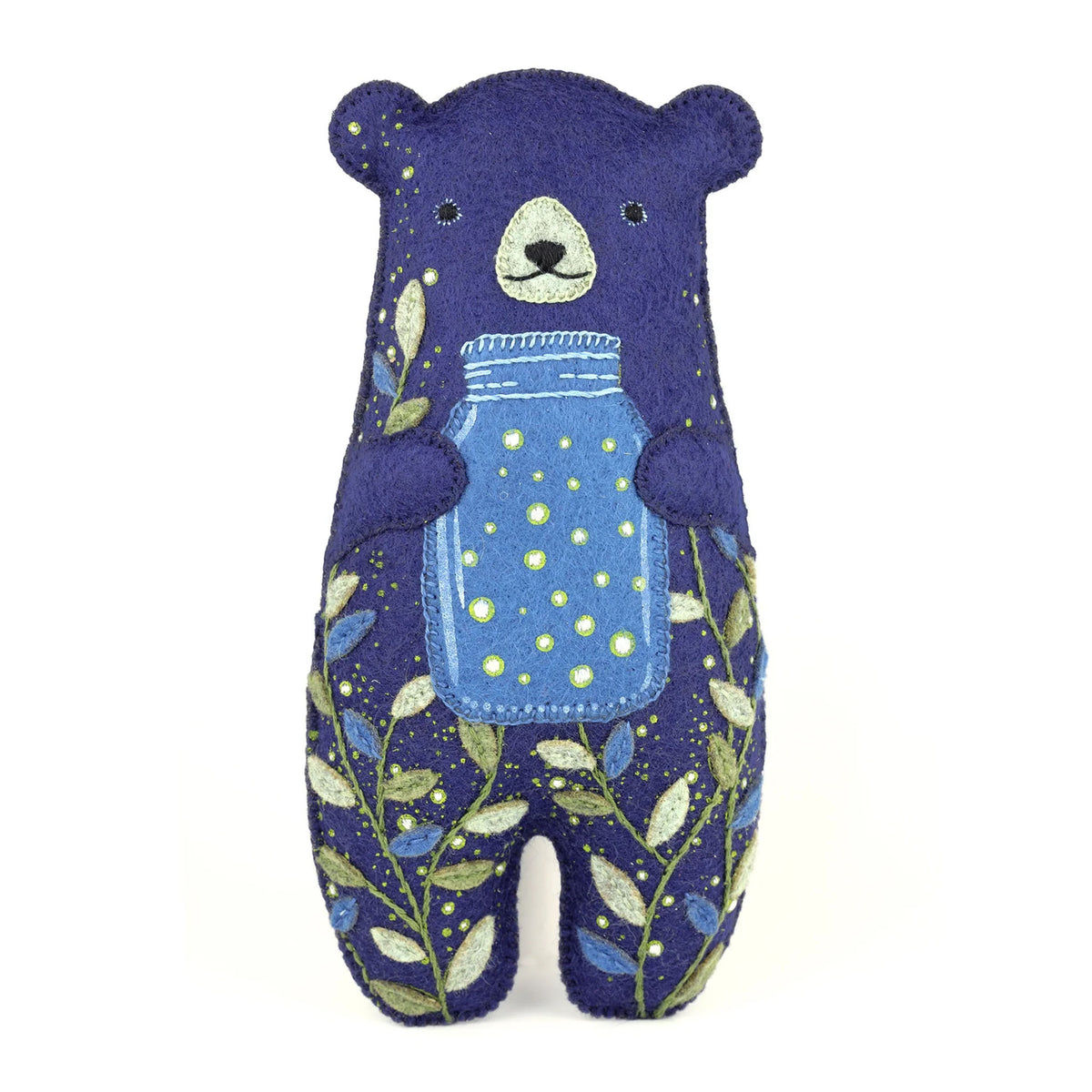 Kit de broderie Felted Doll de Kiriki Press modèle Glow Bear