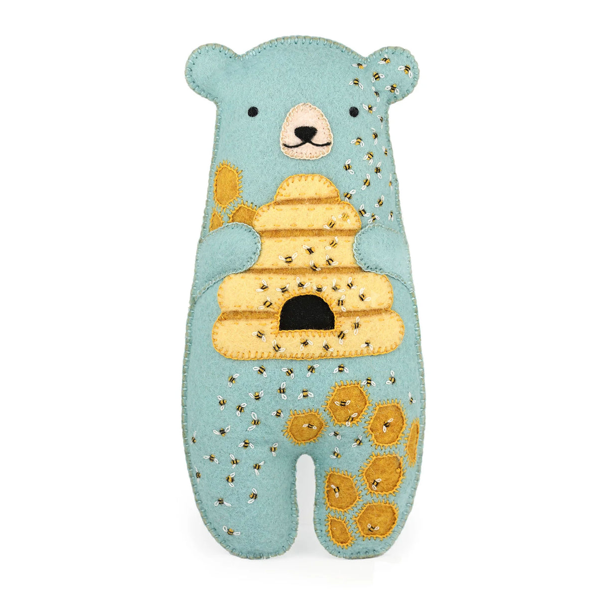 Kit de broderie Felted Doll de Kiriki Press modèle Honey Bear